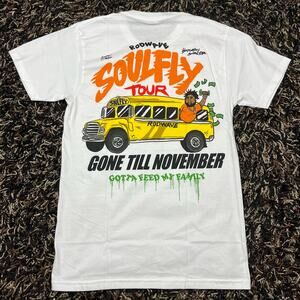 Rod Wave Soul Fly Gone Till November White Tee T Shirt Mens Sz S New